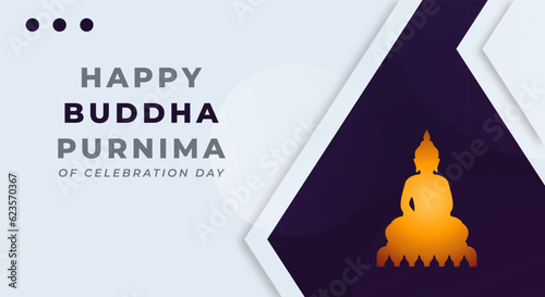 Happy Buddha Purnima Day Celebration Vector Design Illustration for Background, Poster, Banner, Advertising, Greeting Card