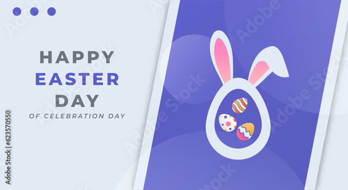 Happy Easter Day Celebration Vector Design Illustration for Background, Poster, Banner, Advertising, Greeting Card