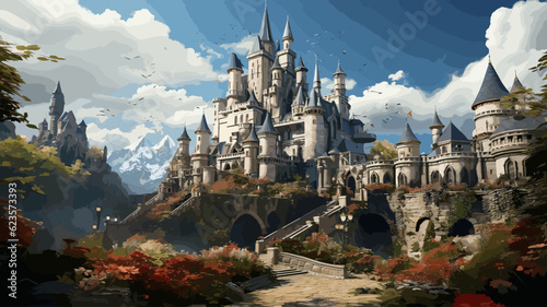 fantasy castle vektor