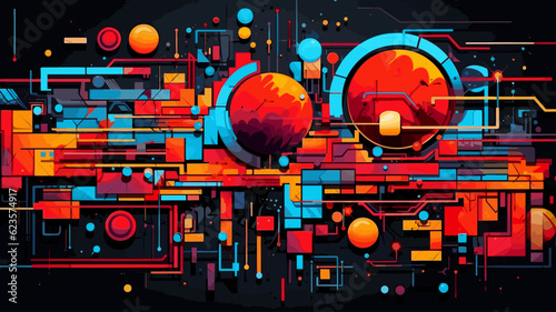abstract technology background illustration