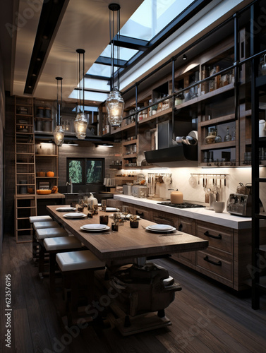 kitchen in an apartment in a modern style
