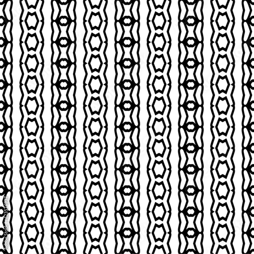 Seamless repeating pattern. Black and white pattern for web page, textures, card, poster, fabric, textile. Elements of Design.