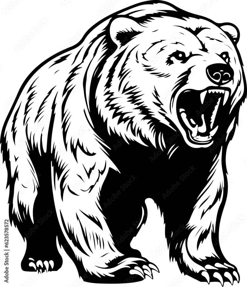 Bear SVG, Grizzly Bear SVG, Mama Bear SVG, Bear Paw svg, Bear Family