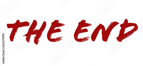 The End - red color - ideal for websites, presentations, e-mails, greeting cards, postcards, books, posters, billboards, slides, playbills, printables -

 photo