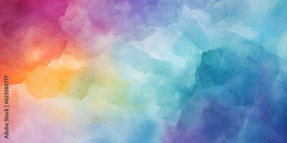 Abstract watercolor background with blended hues and textures