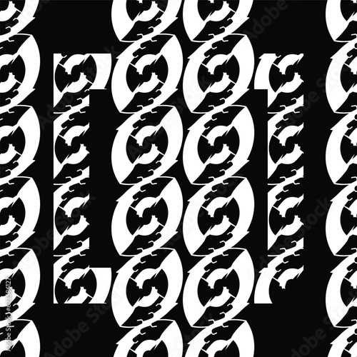 abstract seamless pattern with white abstract beans; beans abstract ornament repetition