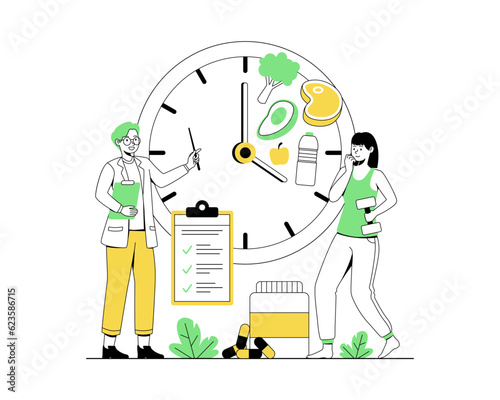 Nutritionist concept illustration