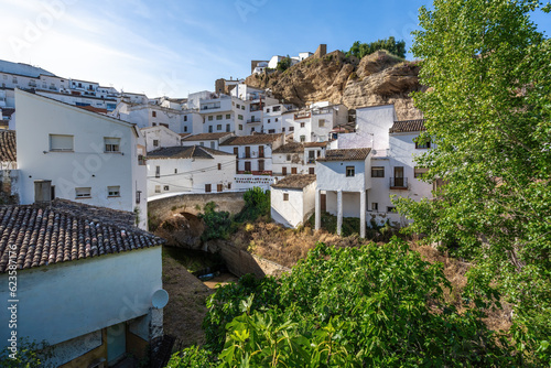 White Houses, Rock Overhangs and Trejo River - Setenil de las Bodegas, Andalusia, Spain photo