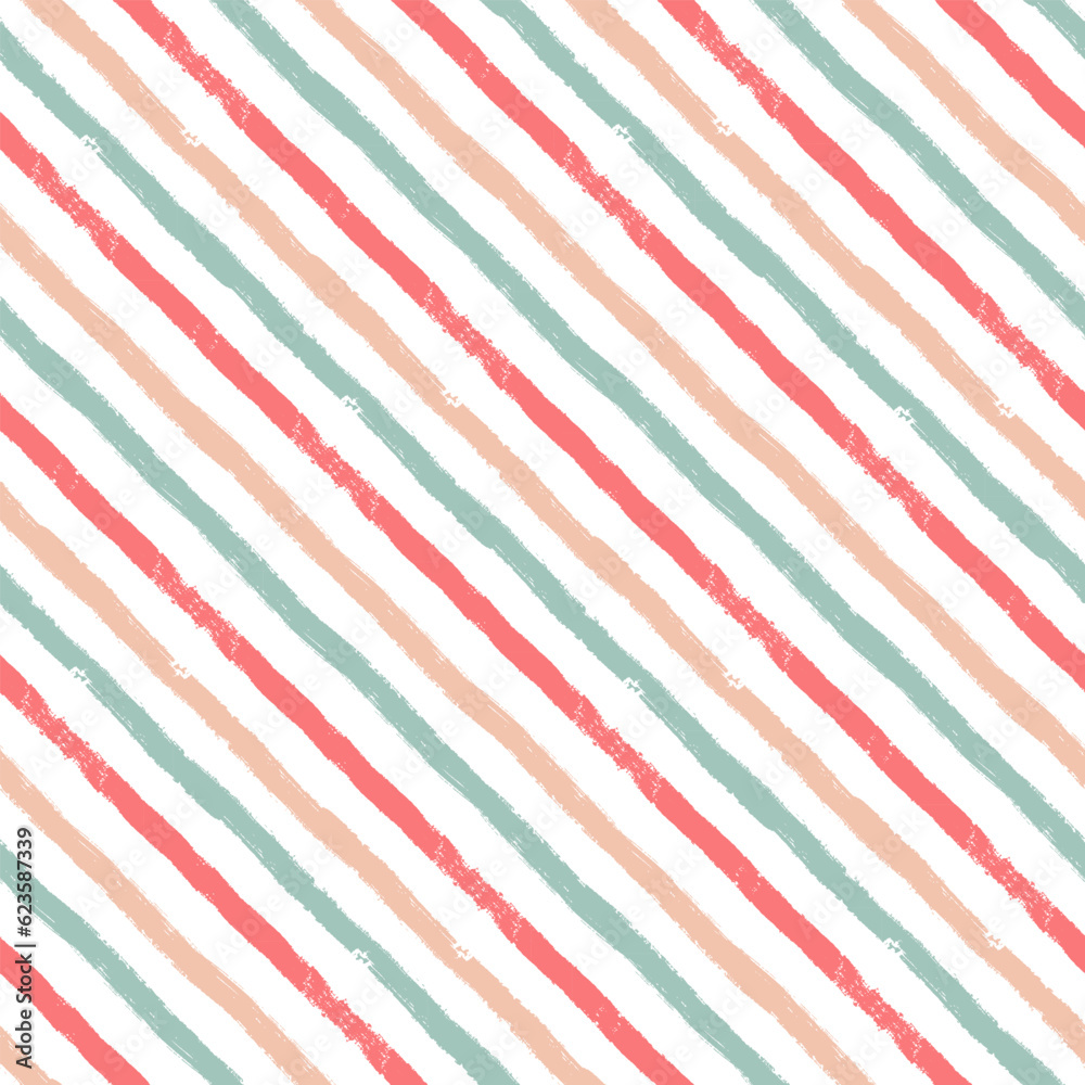 Diagonal stripes pattern, cute vector background, seamless brush texture lines, red and green geometric strokes, Christmas gift paper Diagonal stripes pattern, cute vector background, seamless brush texture lines, red and green geometric strokes, Christmas gift paper