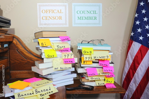 Books being censored for various reasons