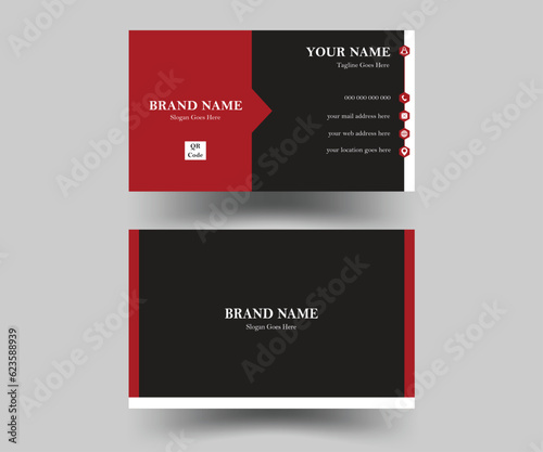 Creative business card template design 