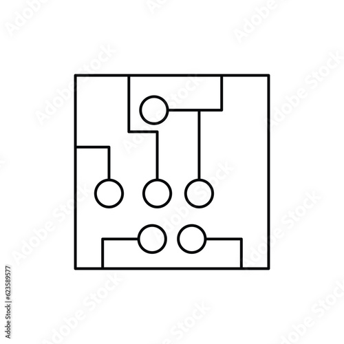arrangement icon. outline icon