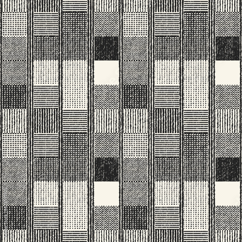 Monochrome Irregularly Knitted Textured Patchwork Pattern