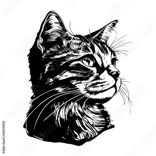 illustration of a cat