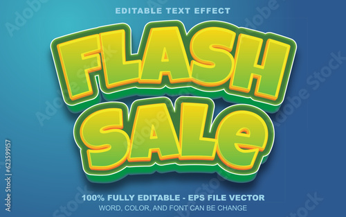 Flash sale editable text effect | EPS vector file