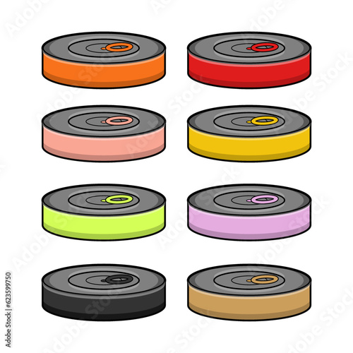vector design with the concept of canned food mini and small with various colors