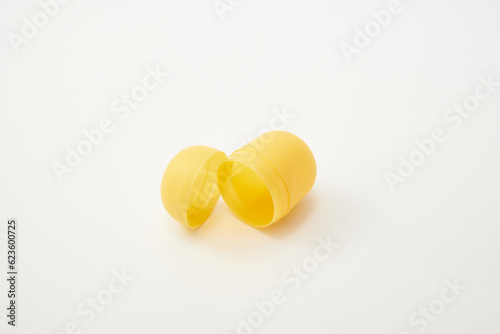 Yellow Toy Box. Isolated on a white background 