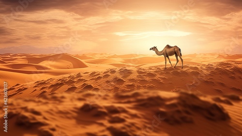 camel in the desert Generative AI