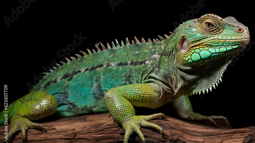 A large arboreal reptile native to tropical forests