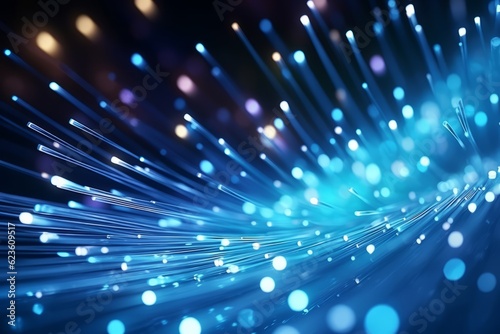 Fiber optics, abstract & blur background