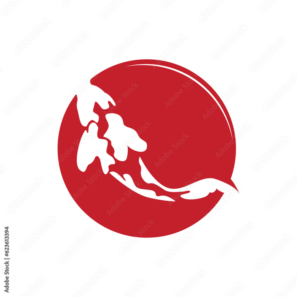 Koi Fish Logo Design, Chinese Lucky And Triumph Ornamental Fish Vector, Company Brand Gold Fish Icon Koi Fish Logo Design, Chinese Lucky And Triumph Ornamental Fish Vector, Company Brand Gold Fish Icon