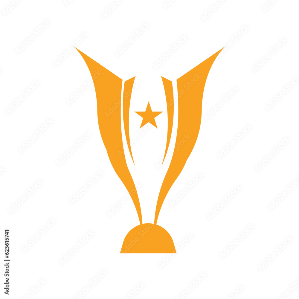 Fototapeta premium Trophy Logo, Winning Vector For Sports Tournament, Creative And Unique Illustration