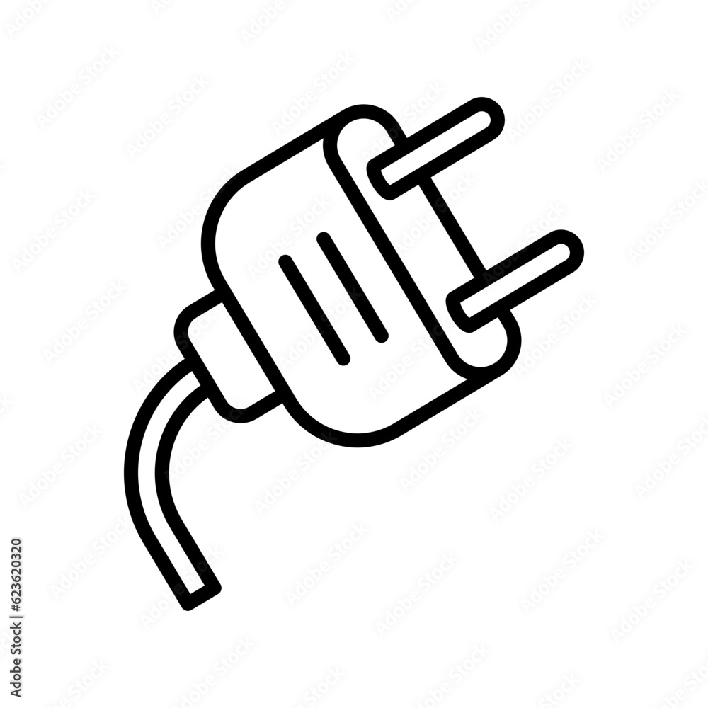 Electric plug icon vector on trendy design Electric plug icon vector on trendy design