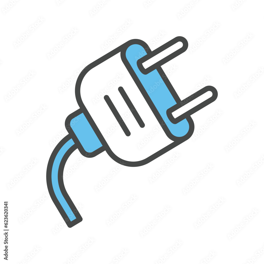Electric plug icon vector on trendy design Electric plug icon vector on trendy design
