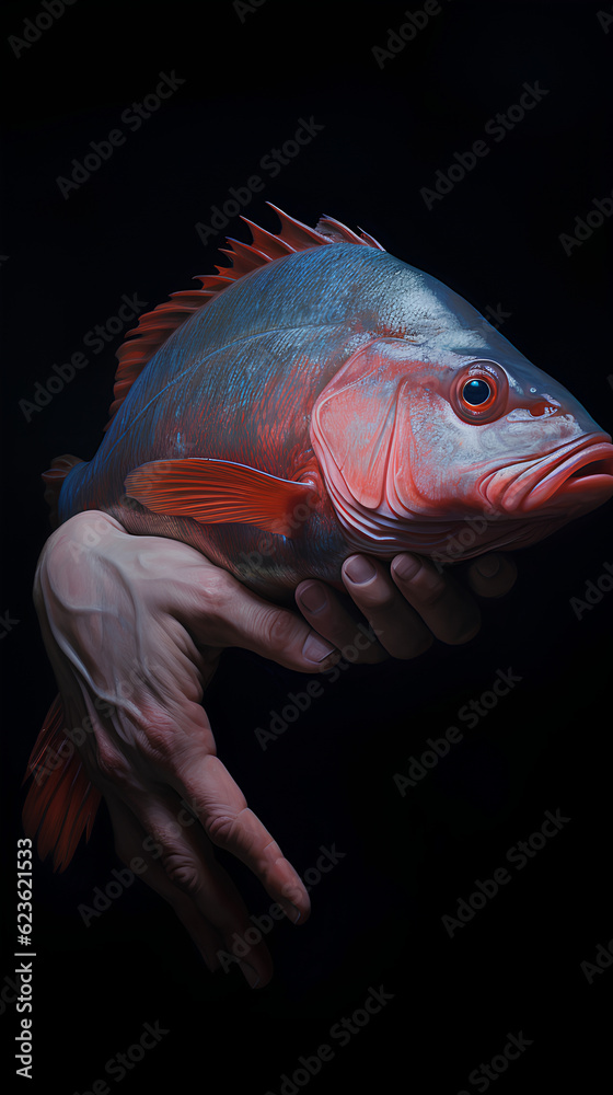 Fototapeta premium a fish painting