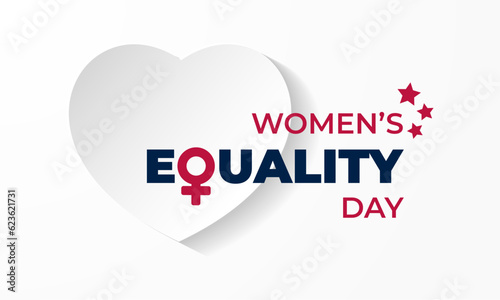 National Women's Equality Day August 26 Background Vector Illustration