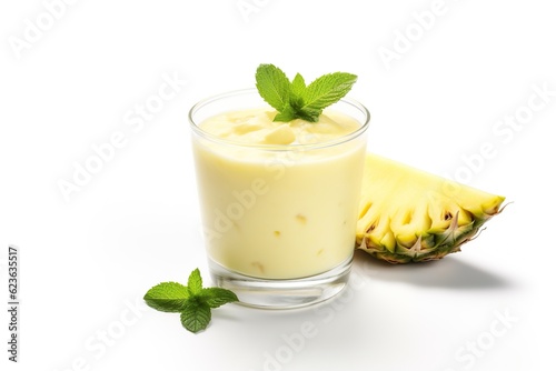 Smoothie fruits yogurt isolated on white background PNG