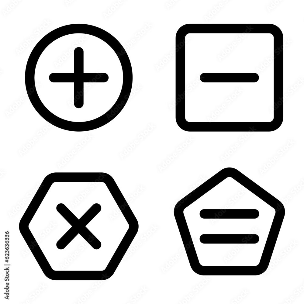 maths line icon maths line icon