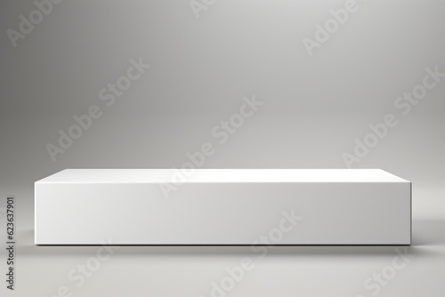 Wallpaper Mural Clean and Minimalistic White Blank Box Packaging Mockup Created with Generative AI Torontodigital.ca