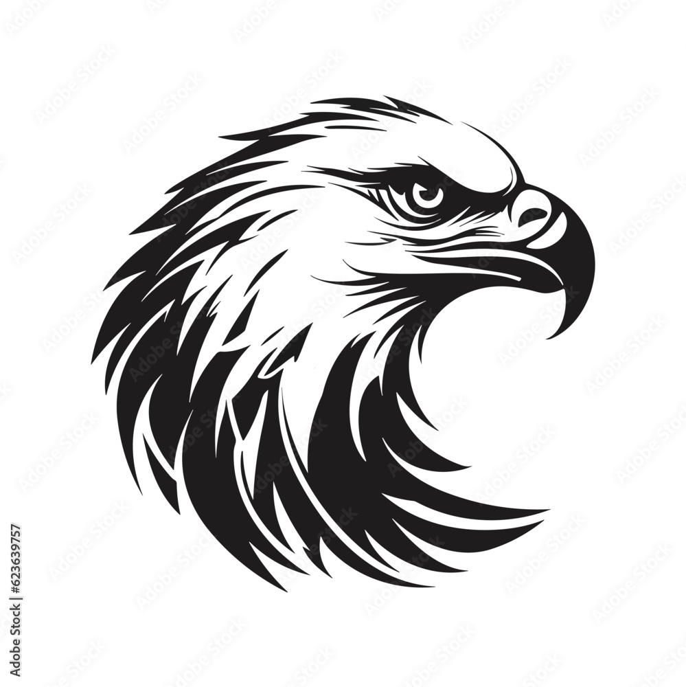 Minimalist vector of an eagle. Suitable for logo or tattoo. Minimalist vector of an eagle. Suitable for logo or tattoo.