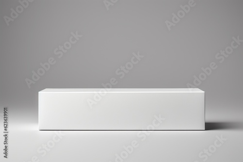 Wallpaper Mural Clean and Minimalistic White Blank Box Packaging Mockup Created with Generative AI Torontodigital.ca