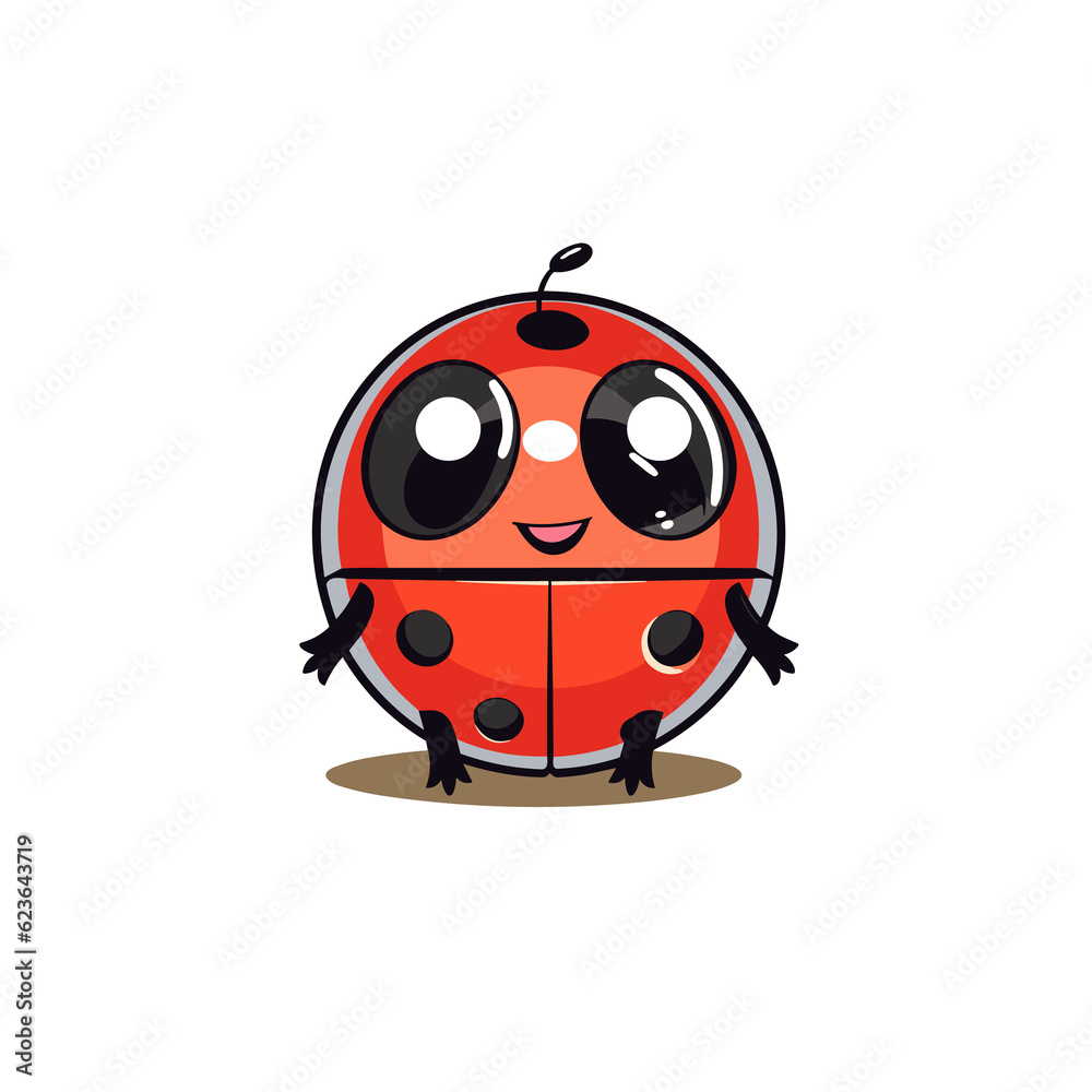 Obraz premium Ladybug, TShirt Design , graphic design, Generative Ai