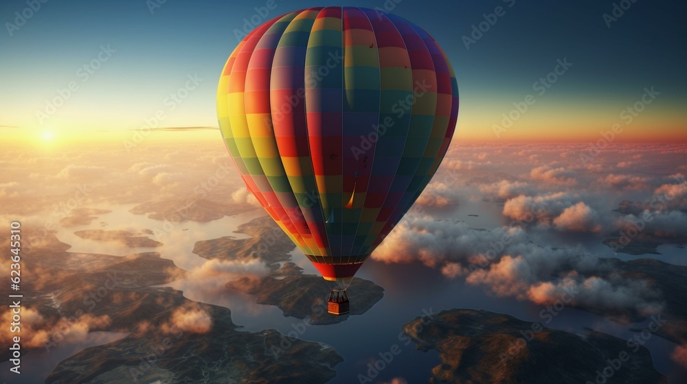 Obraz premium hot air balloon in the sky