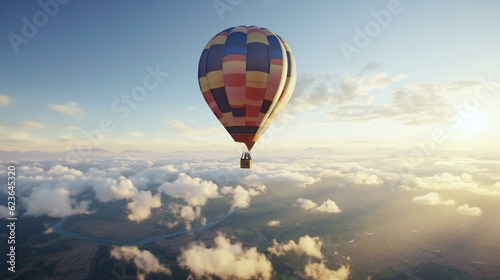 hot air balloon in the sky © KWY