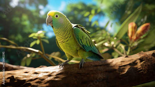 Carolina Parakeet bird in nature