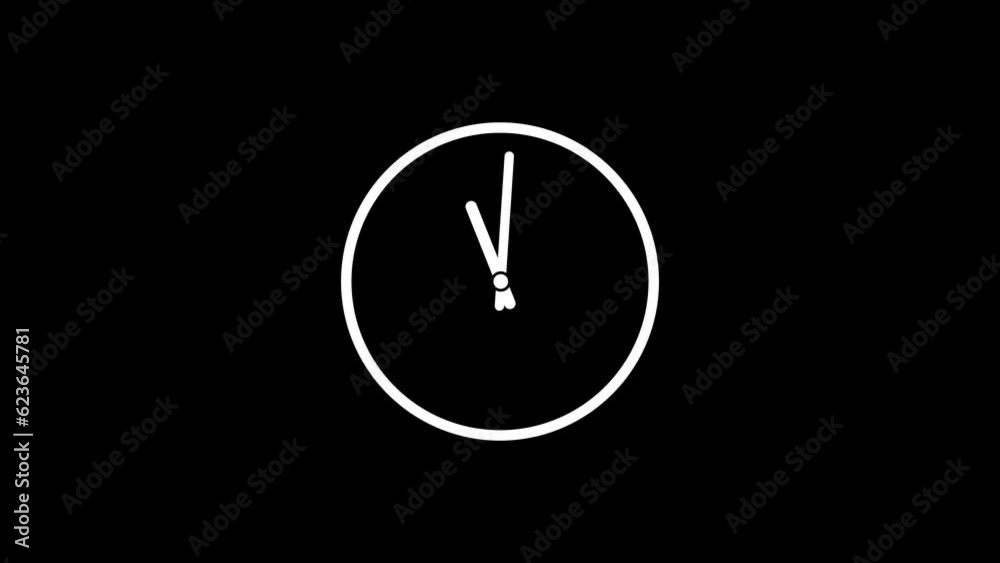 Clock icon flat style black background 24 Hour Day Fast Speed. Clock with moving Clock time rotation 360 animated.
Clock icon flat style black background 24 Hour Day Fast Speed. Clock with moving Clock time rotation 360 animated.