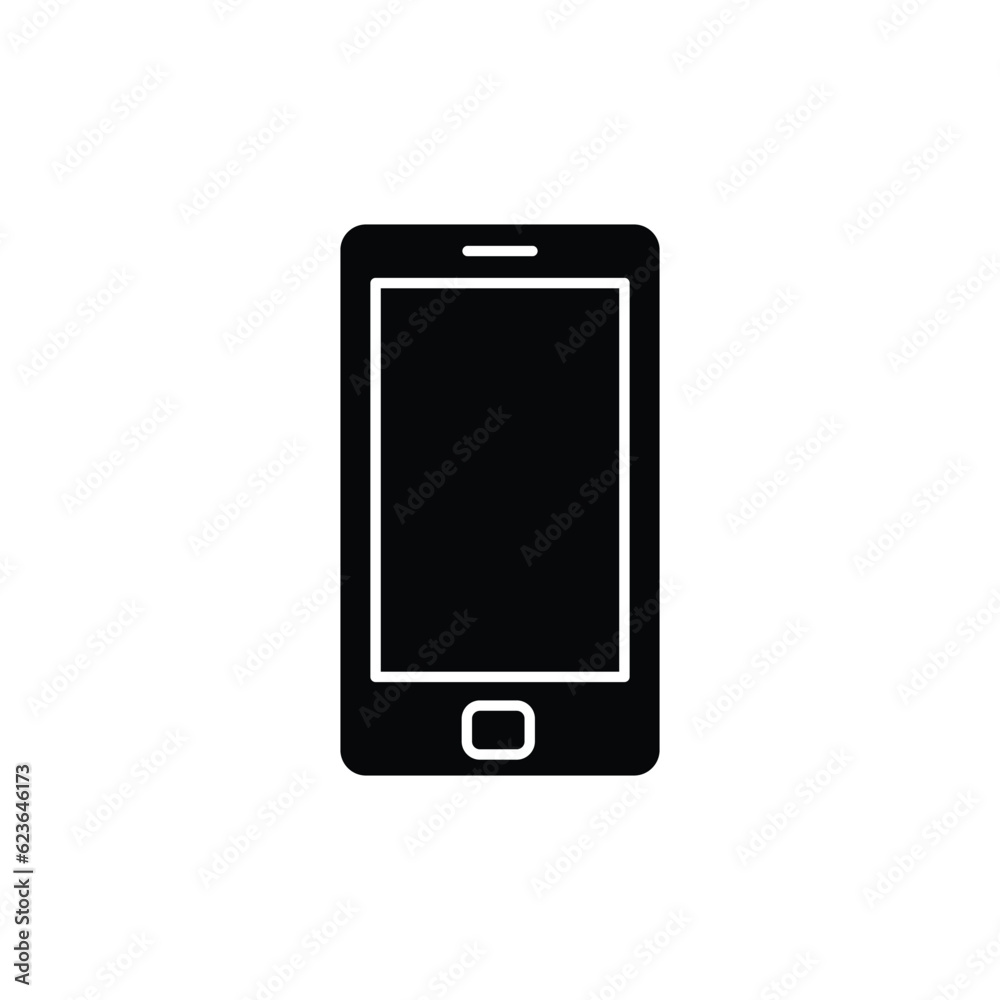 mobile phone icon. solid icon mobile phone icon. solid icon