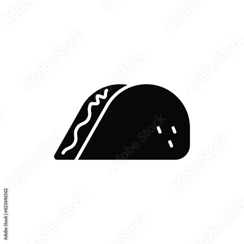 tacos icon. solid icon