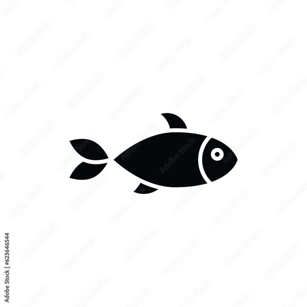 fish icon. solid icon fish icon. solid icon