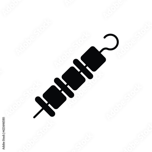 satay icon. solid icon