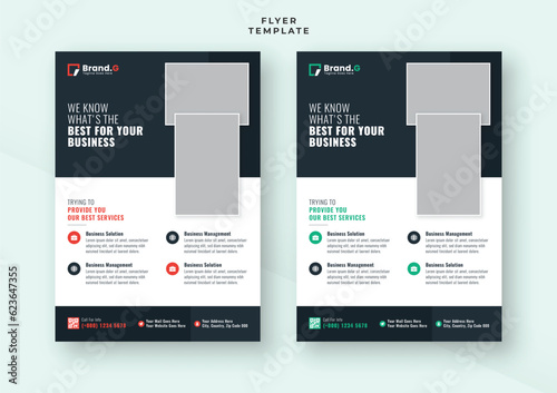 Modern business creative geometric shape brochure cover pamphlet advertising flyer design