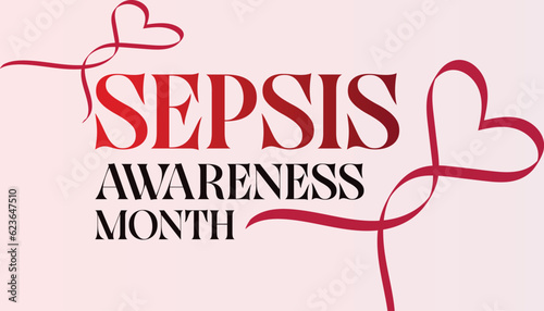 Sepsis awareness month observed each year during September . Vector illustration on the theme of .