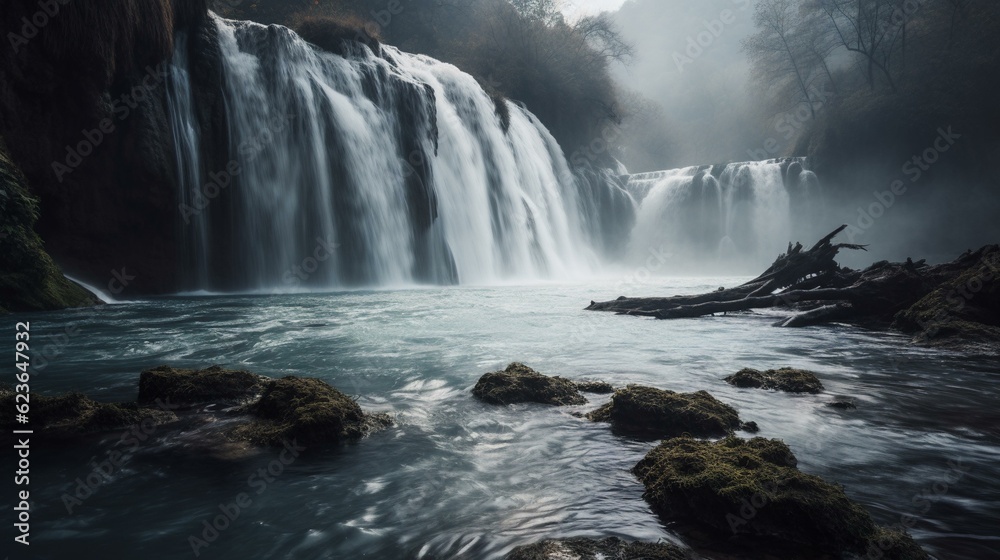 Obraz premium waterfall in the forest