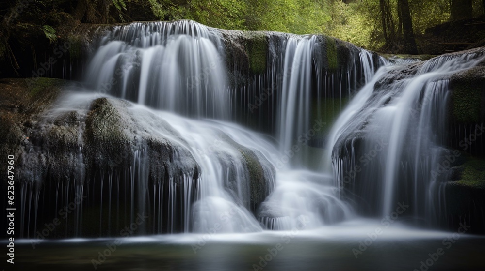 Obraz premium waterfall in the forest