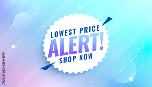 alert price drop banner show now and get lowest price on product