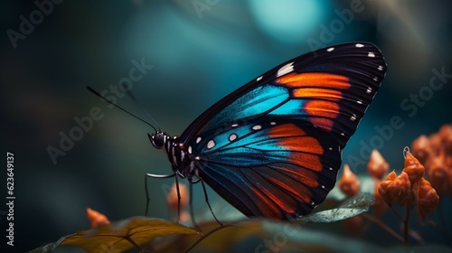Colorful butterfly close up © KWY